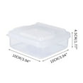 thumbnail image 2 of 2 Pack-Bacon Keeper, Deli Meat Saver Cheese Cold Cuts Plastic Food Storage Containers with lids for Refrigerators,Lunch Box Christmas Cookie Holder Meal Prep Container, 2 of 8