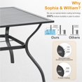 thumbnail image 6 of Sophia & William 5 Pieces Patio Dining Set Wicker Chairs & Umbrella Table, 6 of 8