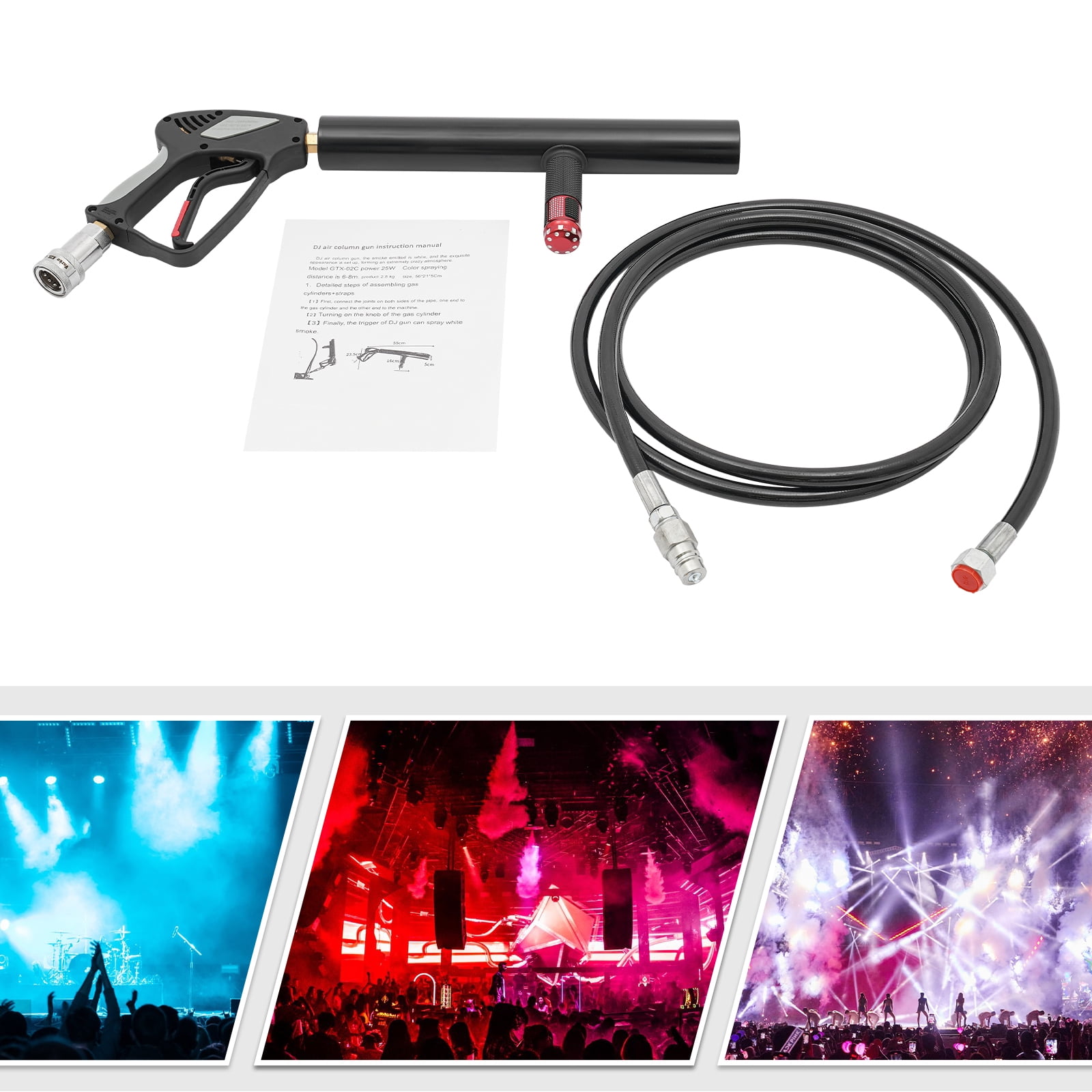 Wildnix CO2 Fog Machine for Stage, Bar, and Concert, High Safety, Energy-Saving, Easy to Carry and Operate, Creates Climactic Atmosphere Without Harm