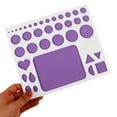 thumbnail image 3 of IFANLANDOR Purple Paper Quilling Tools 1Pack Template Board For Diy Projects And Crafting, 3 of 8