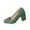 Green, variant on Women's Fashionable And Versatile Plus-Size Toe Heel High-Heeled Shoes Spring/Summer Style Trendy And Comfortable Work Shoes White 7.5