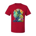 thumbnail image 2 of Colorful Horse Head Animal Lover Men's Graphic T-Shirt, Red, X-Large, 2 of 3