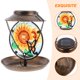 thumbnail image 5 of Comedero solar para pájaros, jaula para pájaros silvestres, comederos para colibríes para exteriores, alimentado con energía solar., 5 of 6