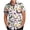 Beige, variant on QQAMB Men's Casual Shirts Plus Size Carnival Printed Lapel Cuba Beach Summer Lightweight Button Up Shirt Watermelon Red 2XL