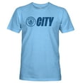 thumbnail image 2 of Men's 1863FC  Sky Blue Manchester City Mono Badge Lock-Up Retro Tri-Blend T-Shirt, 2 of 3