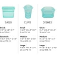thumbnail image 4 of Zip Top Reusable Food Storage Containers - Full Set - Frost - Made in the USA!, 4 of 5