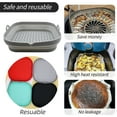 thumbnail image 5 of Doublure en Silicone pour Friteuse à Air Chaud Carrée - Panier en Silicone Réutilisable pour Friteuse à Air - Facile à Nettoyer, 5 of 5
