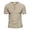 Khaki, variant on cfhntfmh Men's Casual Henley Shirt Big and Tall Short Sleeve Band Collar Linen Shirt Summer Beach Vacation T-Shirts