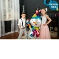 thumbnail image 3 of Anagram 55" Satin Infused Snowman Foil Balloon, Multicolor, 3 of 4