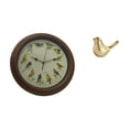 thumbnail image 4 of Elegante reloj de pared con pájaros cantores y estatua de pájaros dorados para comedor, oficina, sala de estar o decoración de inauguración de casa., 4 of 7