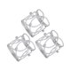 thumbnail image 5 of 3 piezas de servilleteros navideños, anillos para servilletas, reutilizables, multifuncionales y exquisitos Plateado, 5 of 9