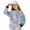 Axolotl Cherry Blossom, variant on Xoenoiee Axolotl Cherry Blossom Print Girls Oversized Sweatshirt with Side Slits, Drop Shoulder Pullover Long Sleeve Crewneck Sweaters, Loose Fit Tunic Top, 5-6 Years