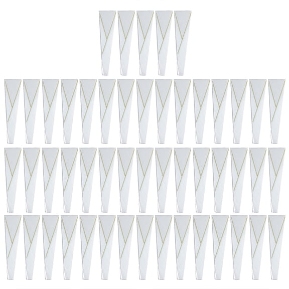 50Pcs Elegant Flower Wrapping Bags Waterproof Reusable Single Rose Sleeves Plastic Bag for Weddings Birthday Parties