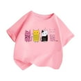 thumbnail image 3 of MEZZALL Kids Girls Cute Graphic Cartoon T-Shirts Round Neck Short Sleeve Tee Summer Casual T Shirt Tee Trendy Baby Toddler Dailywear, 3 of 4