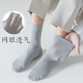 thumbnail image 3 of OWNTIDE 5-Pack Men's Dress Crew Socks, Ultra Thin Lightweight Breathable Cotton Socks, 3 of 9