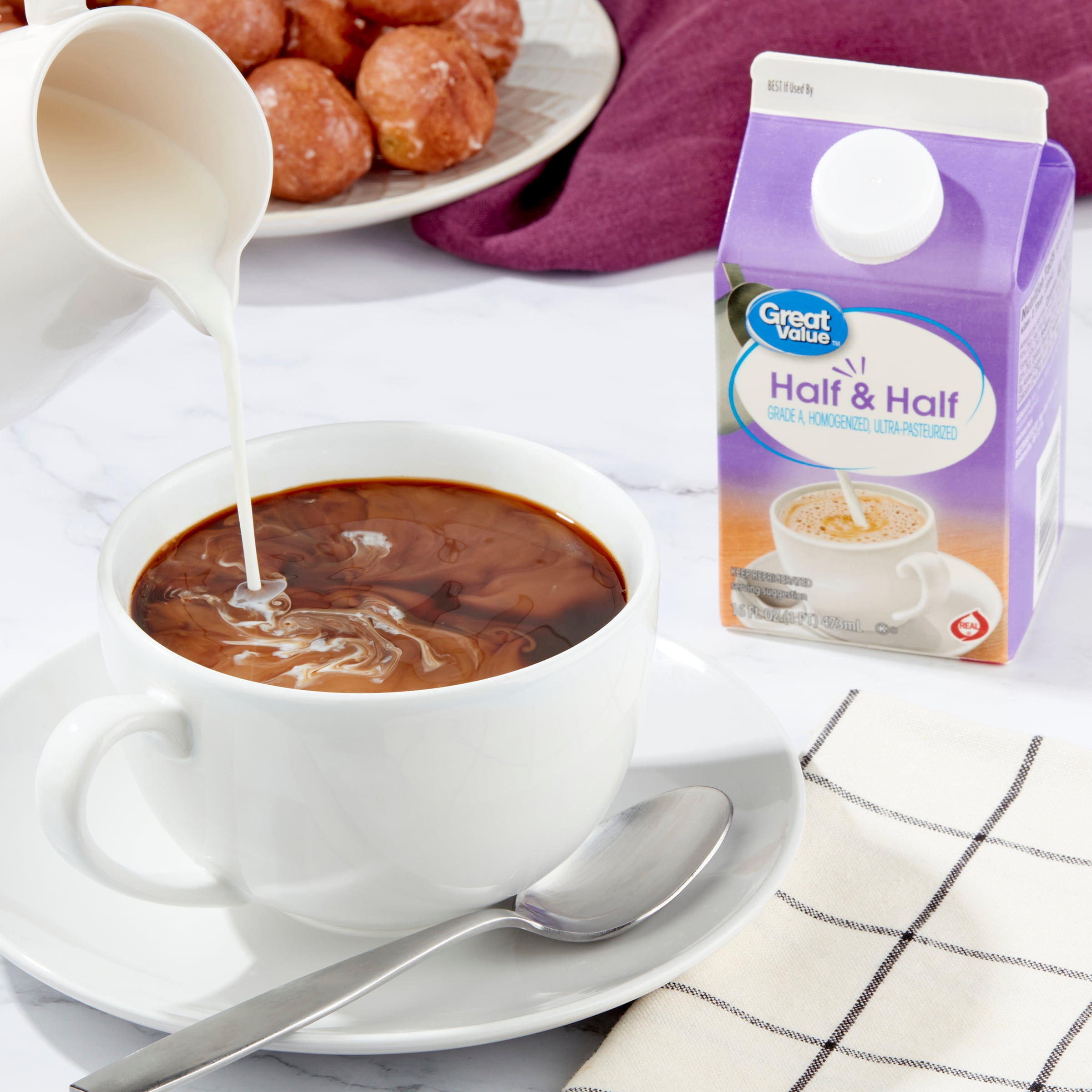 Great Value Half & Half, 16 fl oz