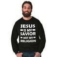 thumbnail image 5 of Jesus Is My Savior Not My Religion Sweatshirt for Men or Women Brisco Brands S, 5 of 6