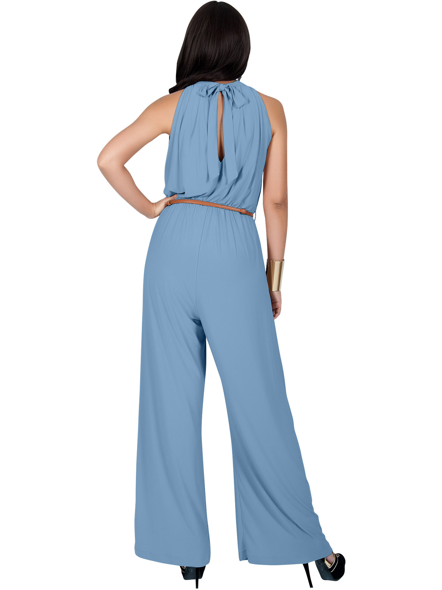 KOH KOH Long Pants Jumpsuit Formal One Piece Cocktail