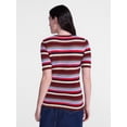 thumbnail image 4 of Scenario Women's Stripe Sweater with Short Sleeves, Sizes XS-XXXL, 4 of 8