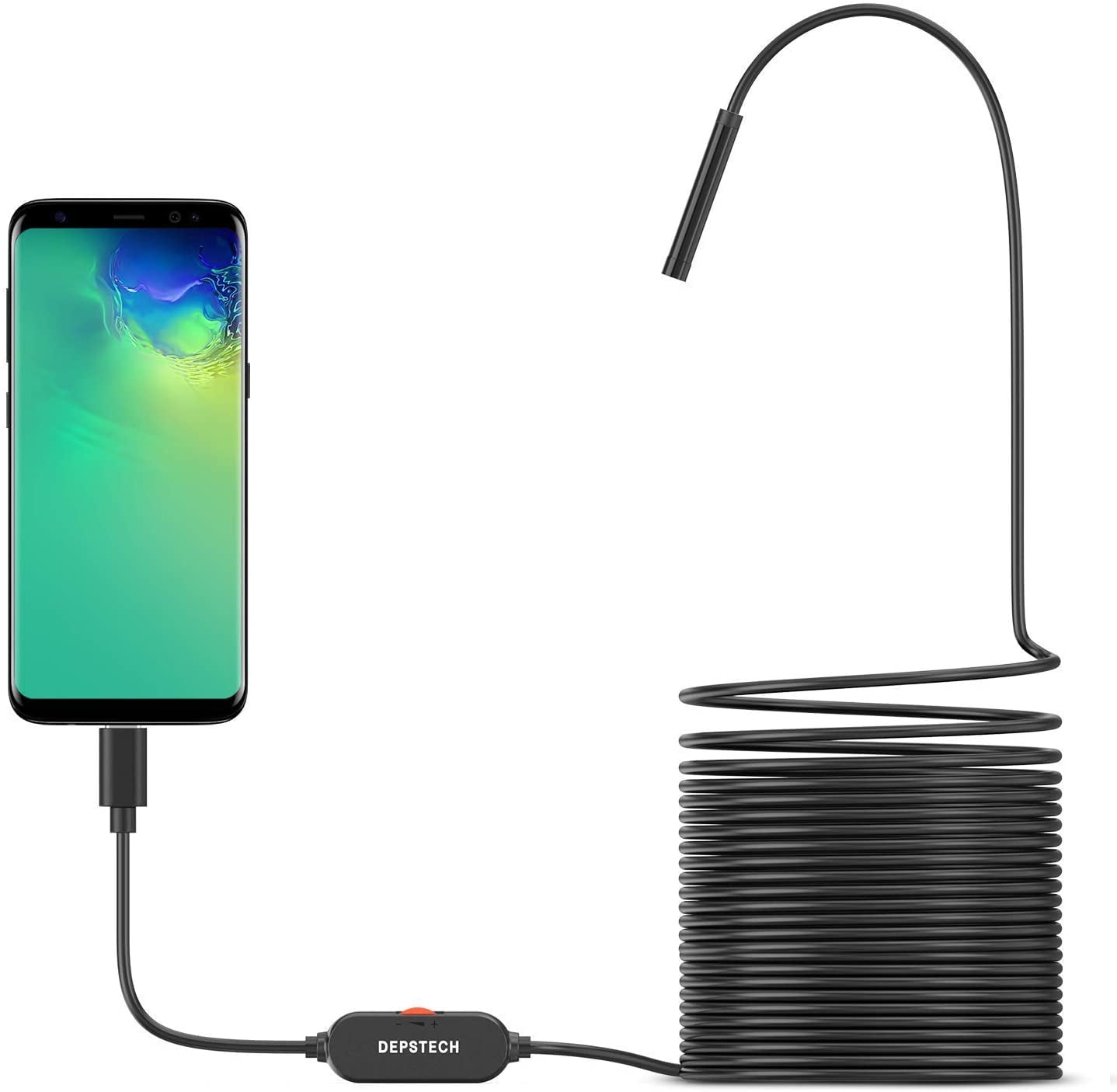 WiFi Borescope Snake Camera Inspection Camera IP67 Waterproof 2.0 Mega Pixel with 8 Adjustable LED Lights 5 Meter Cable for Android/IOS Smartphone Windows/Mac Tablet Andiker Wireless Endoscope