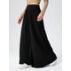 thumbnail image 4 of Pantalones Palazzo Holgados de Cintura Alta Elástica para Mujer, Informales, con Bolsillos, Holgados y Largos de Otoño Negro XL, 4 of 8