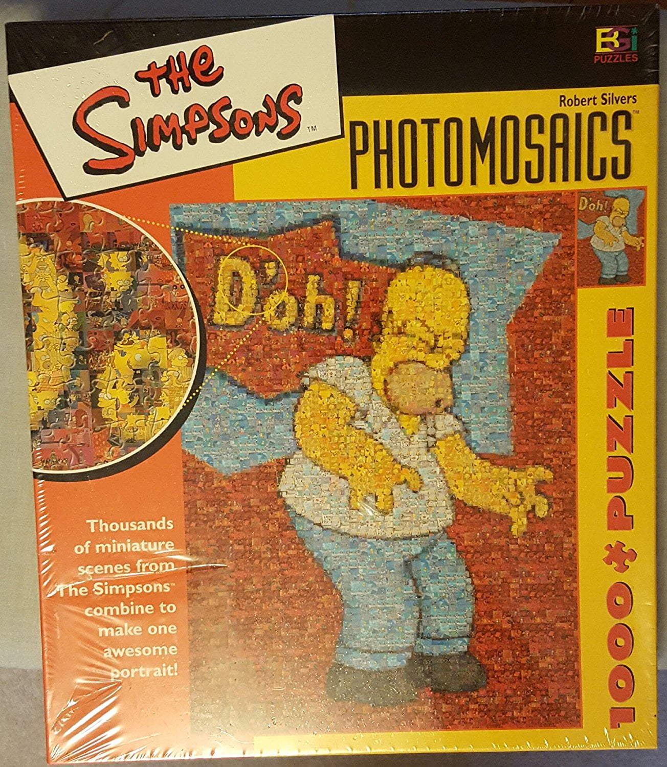 The Simpsons Photomosaics 1000 Piece Puzzle Homer D'oh! By Buffalo Games Puzzles
