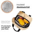 thumbnail image 3 of Defioc Retro Honey Bees Print Lunch Box,Lunch Bag for Women Men Reusable Insulated Lunch Tote for Work/Office/Picnic/Travel, 3 of 6