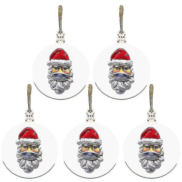 Adornos colgantes para árboles de Navidad JanHm Madera Colores surtidos