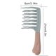 thumbnail image 5 of Peine desenredante con dientes ondulados de doble fila, peine antiestático de dientes anchos para el cabello, ideal para viajes., 5 of 5