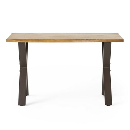 UPC: 0849114927847 | GDF Studio Fitzgerald Teak Finish Acacia Wood Computer Desk
