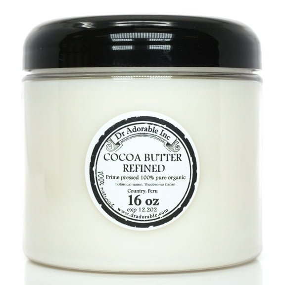 Dr Adorable - 16 oz - Cocoa Butter Refined - Organic Fresh Natural