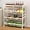 White, variant on 4-Tier Kitchen Storage Cart, Adjustable Rolling Pantry Storage Cart with 10 Baskets & Handle, 29''L Metal Snack Cart with Wheels, Kitchen Shelf Organizer for Fruit, Vegetables, Potato(Black)