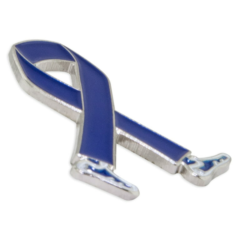 Light Blue Ribbon Awareness Fabric Lapel Pin 25 Pack