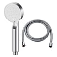 thumbnail image 3 of de mano de alta presión 5 accesorios de ajuste de chorro Fácil de instalar Tornillo universal extraíble en conector G1/2" Profesional Manguera Plata 1.5m perfecl Cabezales de ducha, 3 of 8