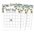 thumbnail image 1 of Inkdotpot Bridal Wedding Shower Bachelorette Party Bulk Blank Square Fill In Gift Ideas 50FloralBingoGameCards, 1 of 7