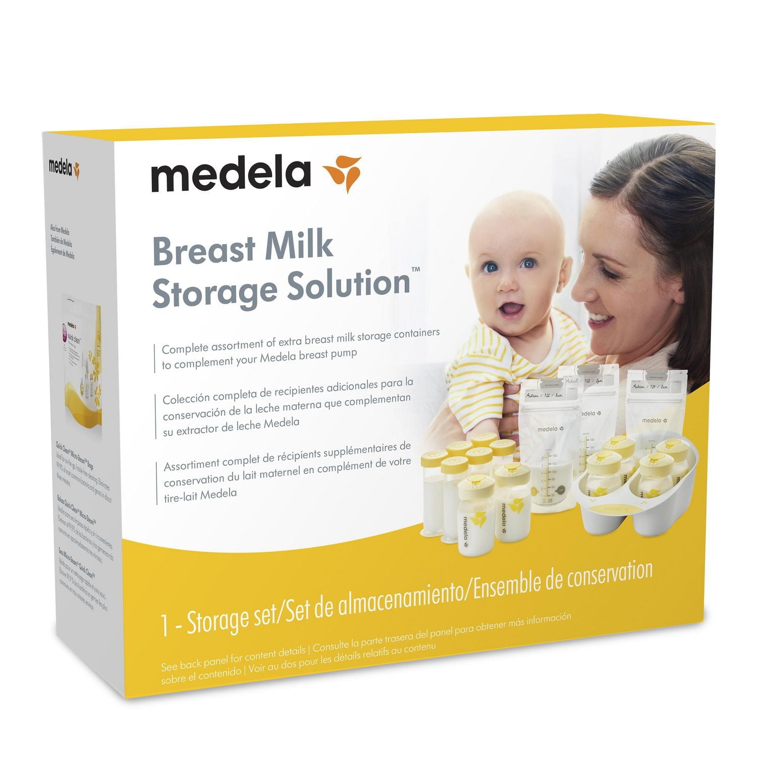 Medela Breast Milk Storage Solution Set, Breastfeeding Supplies & Containers, Breastmilk Organizer, Made Without BPA, Storage Solution