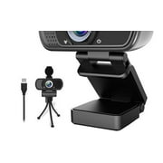 1080P Webcam,Live Streaming Web Camera with Stereo Microphone, Desktop or Laptop USB Webcam with 110 Degree View Angle, HD Webcam for Video Calling, Recording, Conferencing, Streaming, Gaming