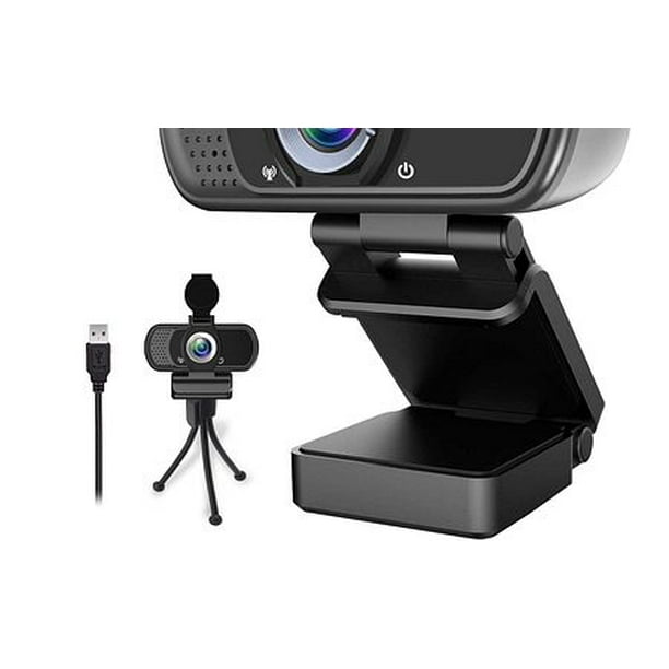 Webcam 1080P, Webcam en Direct avec Microphone Stéréo, Webcam USB de Bureau Ou d'Ordinateur Portable avec Angle de Vue de 110 Degrés, Webcam HD pour Appels Vidéo, Enregistrement, Conférence, Streaming, Jeux