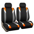 thumbnail image 3 of FH Group Premium Modernistic Universal Seat Covers Fit For Car Truck SUV Van - Orange Full Set, 3 of 6