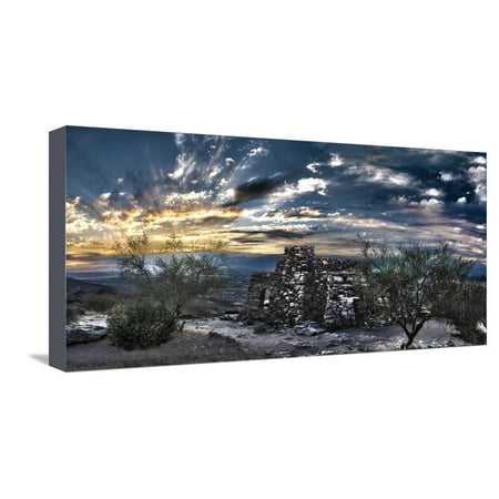 Dobbin's Lookout in South Mountain Park, Phoenix, Arizona,USA Stretched Canvas Print Wall Art By Anna