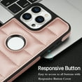 thumbnail image 2 of Logo Visible Compatible with iPhone 12 Pro Max Case, Elegant Vintage Vegan PU Leather Ultra Slim Business Shockproof Protective Anti-fall Thin Fit Phone Case Cover for iPhone 12 Pro Max, Rosegold, 2 of 6