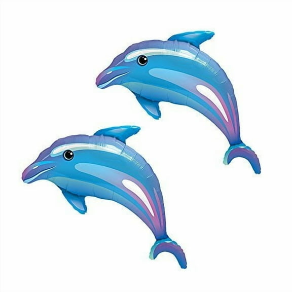Set of 2 Delightful Dolphins 42" Foil Party Balloons