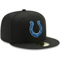 thumbnail image 2 of Men's New Era Black Indianapolis Colts Omaha 59FIFTY Fitted Hat, 2 of 4
