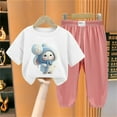 thumbnail image 2 of Rohuuque Cute & Warm Baby Fall & Winter Outfit: Rabbit-Printed Boys & Girls Sweatshirt & Pants Set 11 Years White, 2 of 3