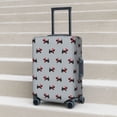 thumbnail image 4 of Cauagu Polka Dot Christmas Dog Print Travel Luggage Cover,Travel Dust-proof Suitcase Cover Softside Suitcase Protector for 18-32inch,Not Included Suitcase, 4 of 8