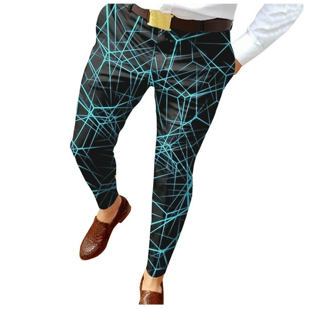 PMUYBHF Male Mens Stretch Jeans Slim Fit 32X34 Male Four Seasons