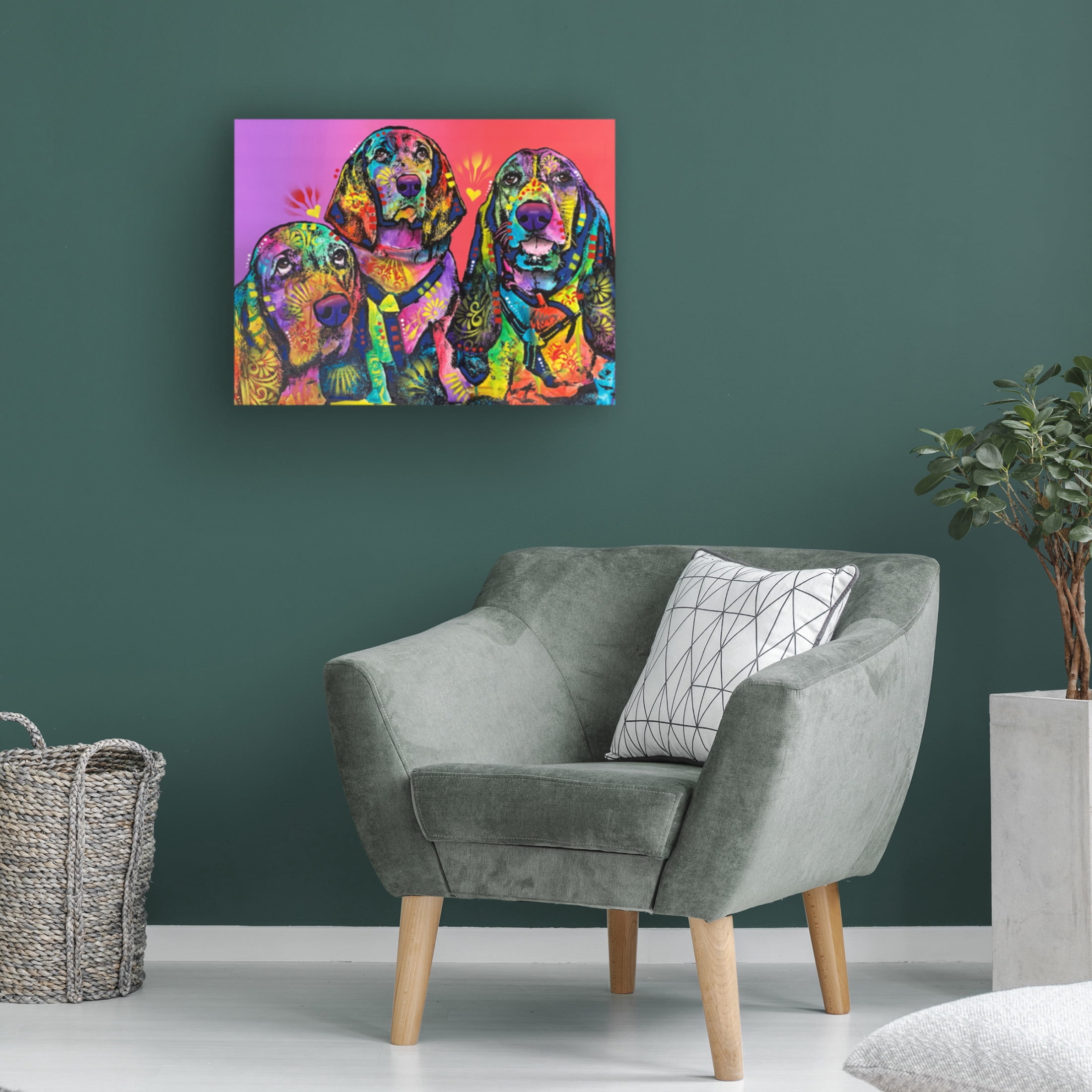 Canvas Wall Art - Dean Russo- Exclusive 'Amigos' Wall Art for Living Room, Bedroom, or Office Décor by Trademark Fine Art - 24 x 18 Inches