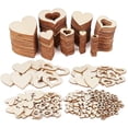 thumbnail image 1 of Adornos de Corazón de Madera YONGSHENG 500 Uds. para Álbum de Recortes DIY, 1 of 5