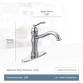 thumbnail image 3 of Moen 7240ORB Belfield Traditional One Handle High Arc Kitchen Faucet with Optional Deckplate Included, Oil Rubbed Bronze, 3 of 5
