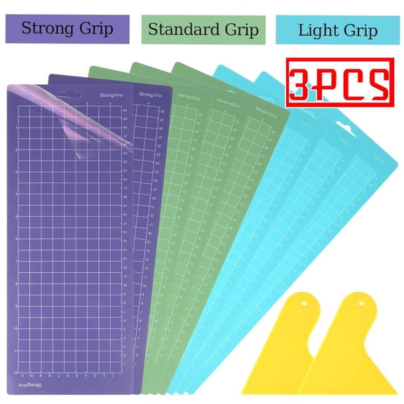 Cutting Mat for Cricut Explore  8 Pack 4.5x12 Inch (Standard,Light,Strong) Adhesive Sticky Grip Non-Slip Durable Variety Cutting Cut Mats Replacement Accessories